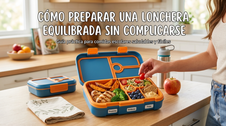 Cómo preparar una lonchera equilibrada sin complicarse