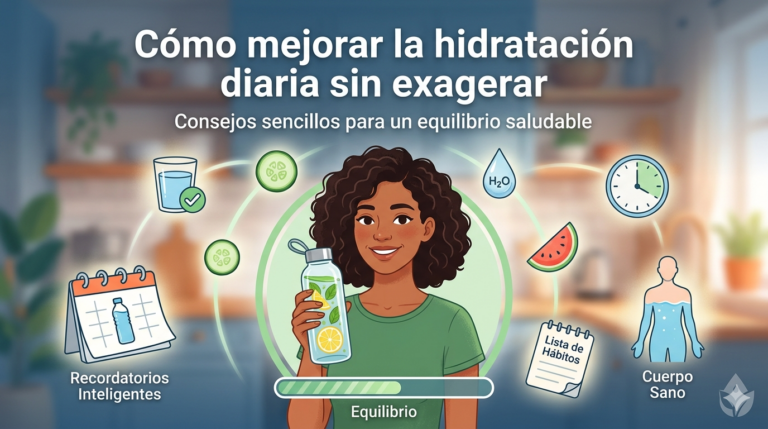 Cómo mejorar la hidratación diaria sin exagerar