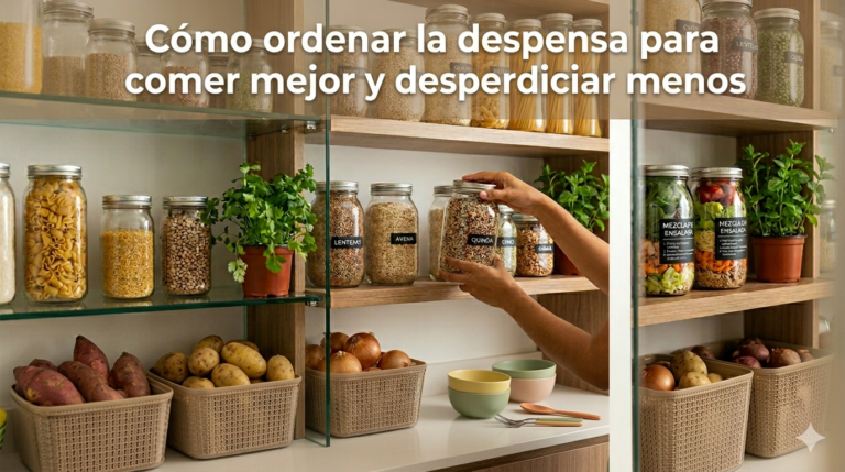 Cómo ordenar la despensa para comer mejor y desperdiciar menos