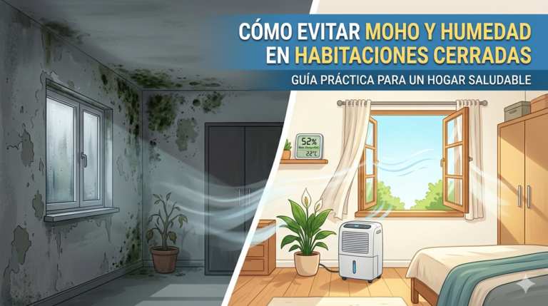 Cómo evitar moho y humedad en habitaciones cerradas