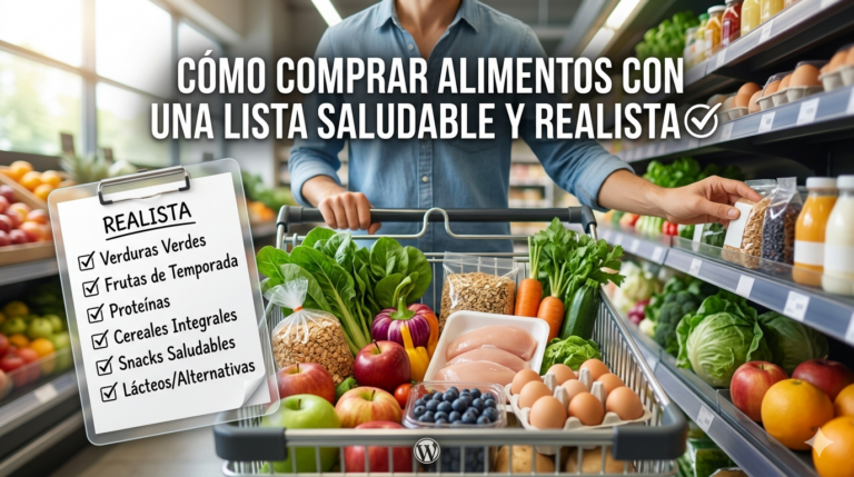 Cómo comprar alimentos con una lista saludable y realista
