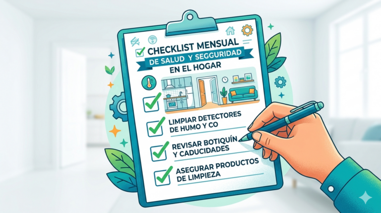 Checklist mensual de salud y seguridad en el hogar
