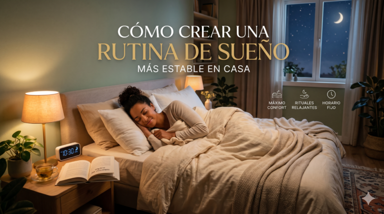 Cómo crear una rutina de sueño más estable en casa